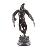 American Indian Eagle Dancer Bronze Statue