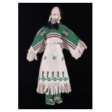 Sioux Mary Standstall Fully Beaded Hide Doll RARE