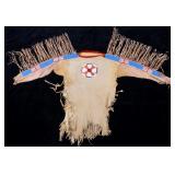 Crow Quilled & Beaded Hide War Shirt