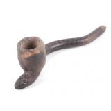 Early Moundville Mississippian Snake Effigy Pipe