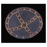 Peter Crisp 22K Colored Glass Inlay Glass Bowl