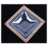 Peter Crisp 22K Lapis Lazuli Glass Bowl