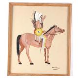 Arapahoe Artist Carl Sweezy (1881–1953) Watercolor