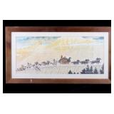 Norman Rockwell "Stage Coach" Framed Print