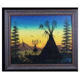 Original "Resting Warrior" Painting By James Dogg