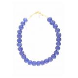 African Vaseline Trade Bead Necklace