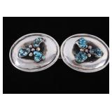 Navajo Alberto Contreras Silver Turquoise Buckle