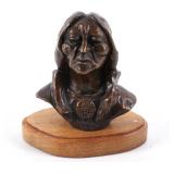 Gordon Monroe Sitting Bull Original Bronze Bust