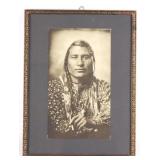 L.A Huffman "Stump Horn Bull" Collotype c. 1900s-