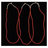 Hudson Bay Red White Heart Trade Bead Necklaces