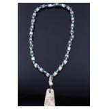 Navajo Glass Trade Bead Pendant Necklace