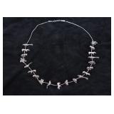 Navajo Silver Animal Fetish Necklace