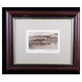 Buffalo Framed Photogravure By Rodman Wanamaker