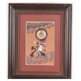 1985 Sun Face Kachina Dancer by Bruce Watchman