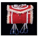Iroquois Beaded Trinket Bag c. 1910-1920