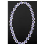 110.95 ct Tanzanite & 11.25 ct Sapphire Necklace