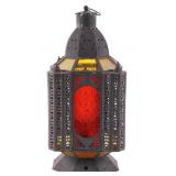 Moroccan Style Stained Glass Hanging Lantern