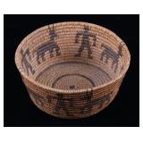 Early Papago Figural Hand Woven Basket