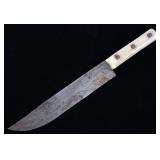 American Indian Bowie Trade Knife w/ Antler Grips