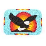 Crow Indian Trade Eagle Beaded Belt Buckle