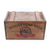Moosehead Canadian Lager Wooden Adv. Box c.1900