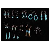 Navajo Sterling &Turquoise Earring Collection