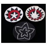 Navajo American Indian Hand Woven Yarn Baskets