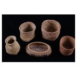 American Indian Hand Woven Small Baskets