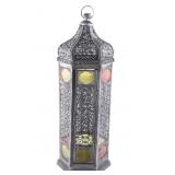 Moroccan Style Stained Glass Decorative Lantern