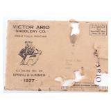 1937 Victor Ario Saddlery Co. Catalog & Envelope
