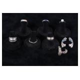 Sterling Silver Earring & Ring Collection