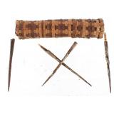 Southeastern Indian Blowgun Dart Quiver & Darts
