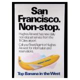 Hughes Airwest Advertising Poster, Circa 1980