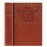 1916 1st Ed The Heritage of the Sioux by BM Bower