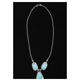 Navajo Beradine Begay Tsosie Kingman Necklace