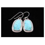 Navajo Beradine Begay Tsosie Kingman Earrings