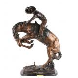 Frederic Remington "Rattlesnake" Bronze Sculpture