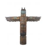 Native American Wood Eagle Totem Pole