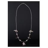 Zuni Sterling Silver Animal Fetish Necklace