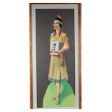 Dakota Maid Enriched Flour Die Cut Advertisement