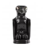 Inuit Eskimo Argillite & Mother of Pearl Eagle