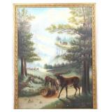 RARE Tweed & Rau Co. Chicago Adv. Painting c. 1900