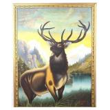 RARE Tweed & Rau Co. Chicago Adv. Painting c. 1900