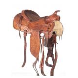 Brahma Tex Tan Ornate Texas Western Saddle