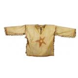 Ghost Dance Polychrome Painted Dance Shirt c. 1890