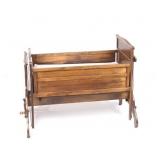 Victorian Handcrafted Wind Up Rocking Bassinet