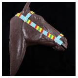 Sioux Fully Beaded Horse Headstall c. 1950-60