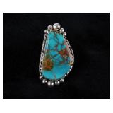 Navajo M. House Royston Turquoise Sterling Ring