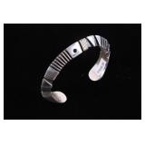 Navajo R. Begay Jr. HEAVY Sterling Silver Bracelet