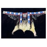 Sioux Beaded Hide War Shirt w/ Horsehair Fringe
